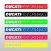 DUCATI Performance rettangolare | Sticker sagomato da 18 cm