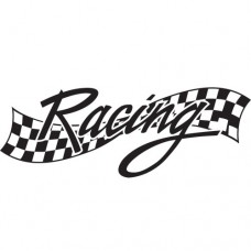 Racing - Adesivo 30x11 cm